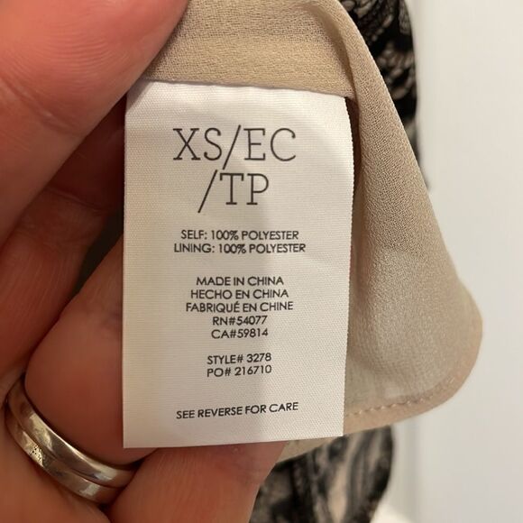 CAbi Monaco Black Lace Tunic Cami #3278 - Picture 8 of 10